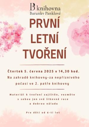 PRVNÍ LETNÍ TVOŘENÍ 1