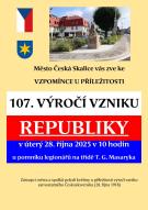 PIETNÍ AKT K 107. VÝROČÍ VZNIKU REPUBLIKY 1