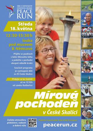 Mírový běh s pochodní v České Skalici 18. května 2022 1