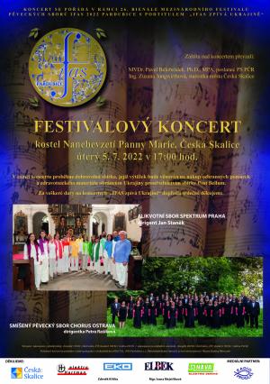 Pozvánka na koncert IFAS 2022 do České Skalice 1