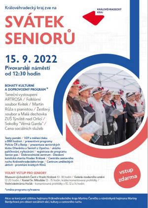 Pozvánka do Hradce Králové na Svátek seniorů 1