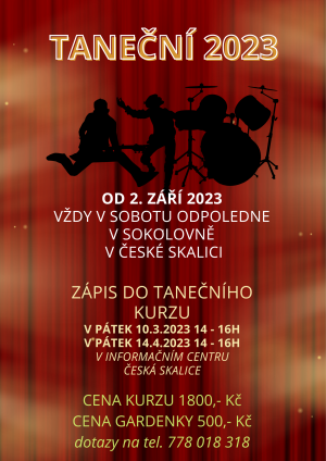 ZÁPIS DO TANEČNÍCH 2023 1
