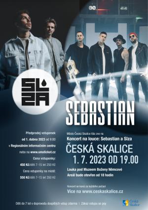 Blíží se koncert kapel Sebastian a Slza. Na louce pod muzeem vystoupí již 1. 7. 2023 1