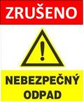Svoz nebezpečného a objemného odpadu 21. listopadu 2020 se nekoná!