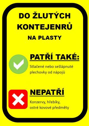 Novinka v třídění odpadu nejen v České Skalici: Plechovky od nápojů můžete házet do žlutých kontejnerů na plasty 1