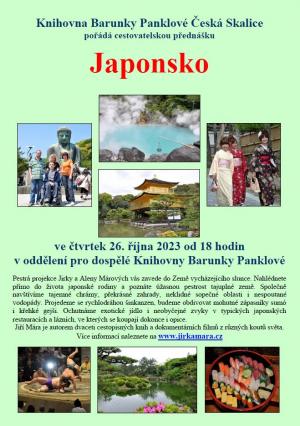 Cestopisná přednáška Márových o Japonsku nabízí volná místa 1