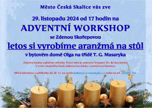 Pozvánka na Adventní workshop se Zdenou Skořepovou 1